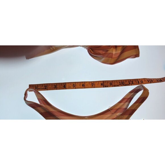 SAME LOS ANGELES Set 2pc Bikiny Swim Top Medium Bottom High Weist Knotted Bandeu - Picture 5 of 11